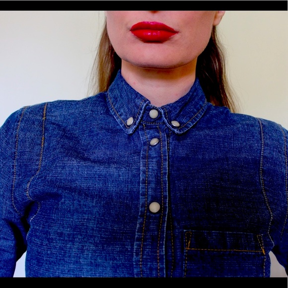 Coin Button-up Denim Jacket - Picture 4 of 5